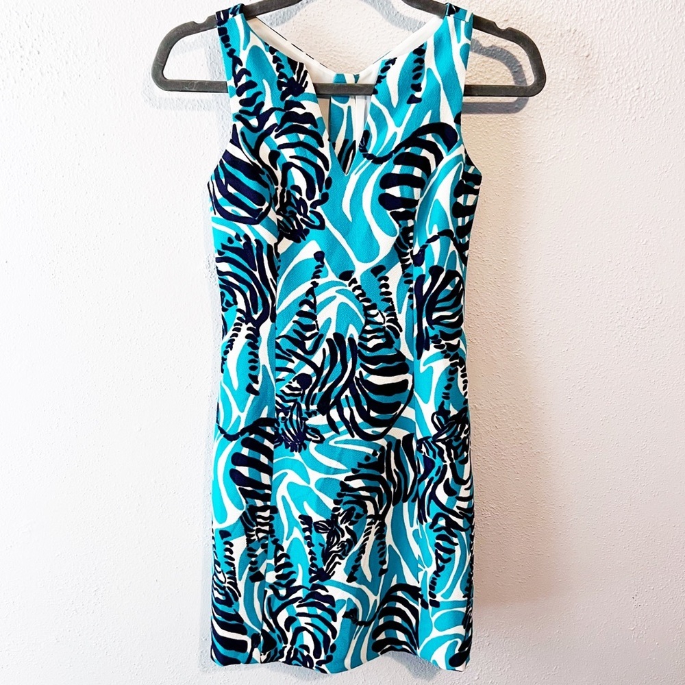 Lilly Pulitzer zebra striped dress size 00